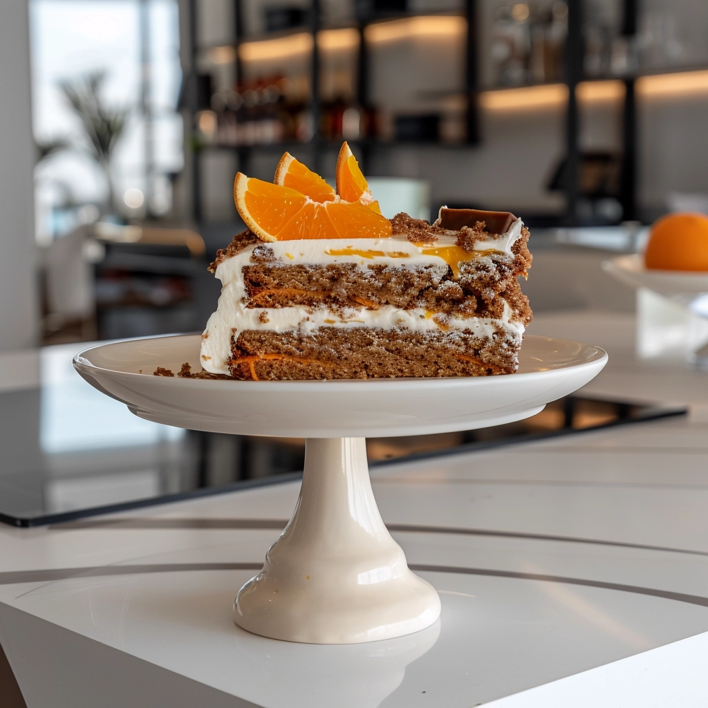 Carrot Cake with Orange Curd Filling Recipe - Recipe Image