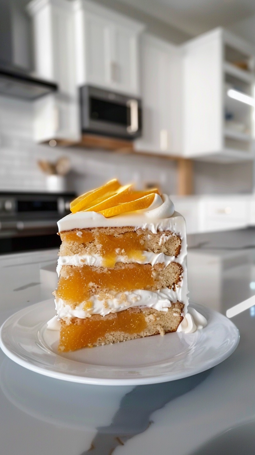 Carrot Cake with Orange Curd Filling Recipe