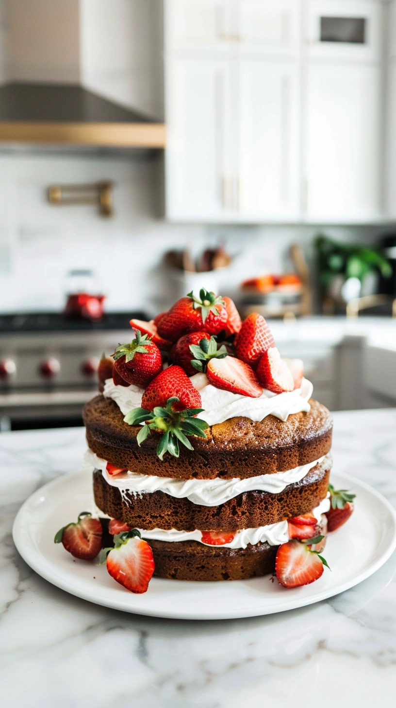 German Strawberry Cake (Erdbeerkuchen) Recipe