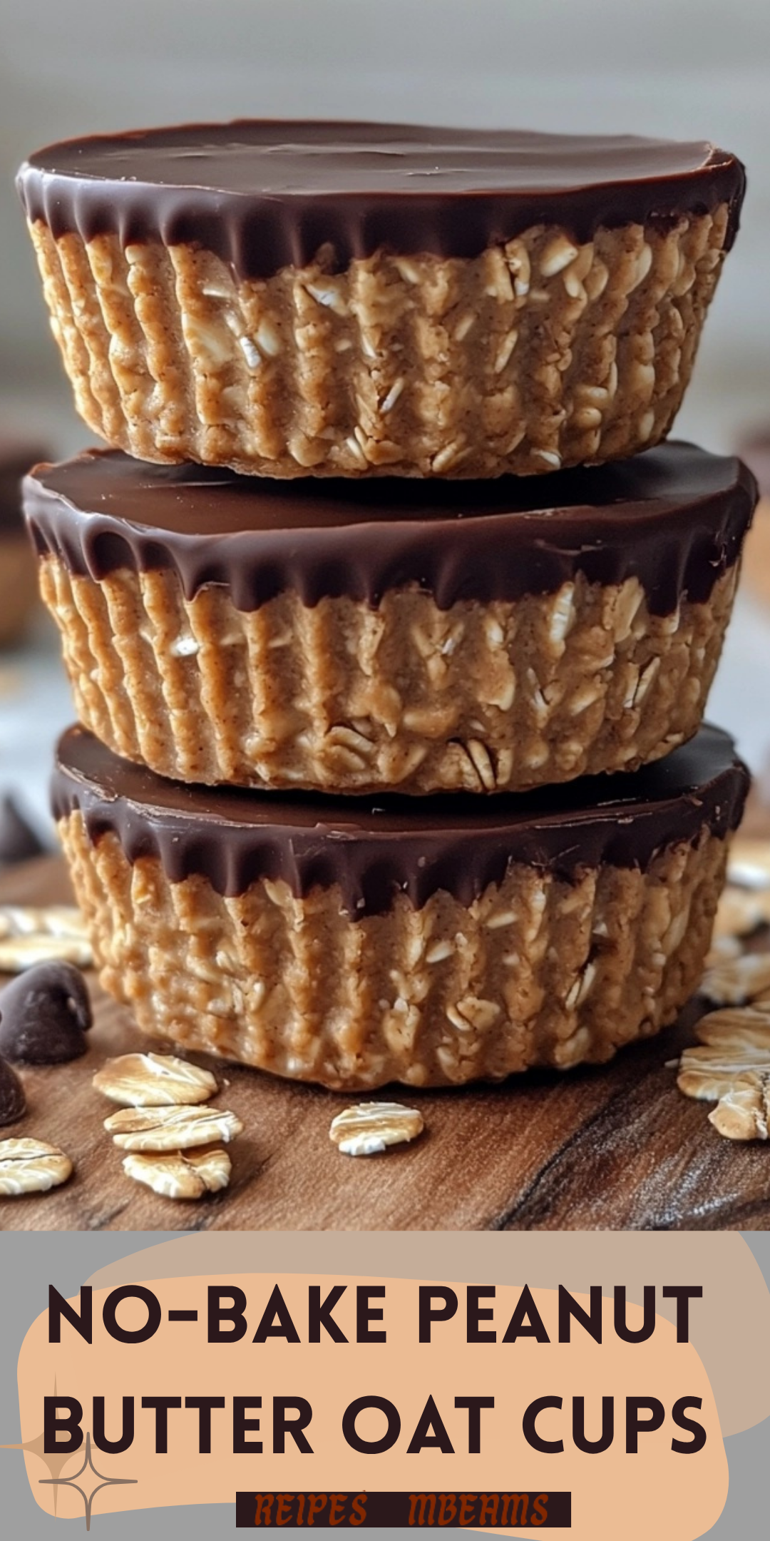 No-Bake Peanut Butter Oat Cups (4 Ingredients)