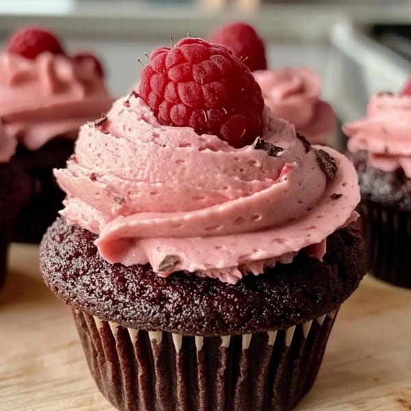Chocolate Raspberry Cupcakes