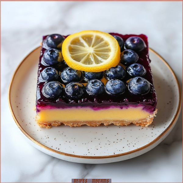 Blueberry Lemon Curd Tart