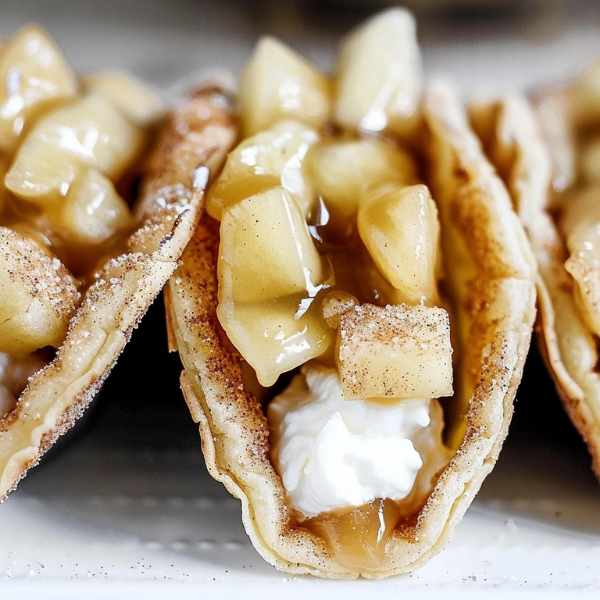 Apple Cheesecake Tacos