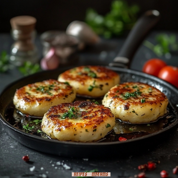 Crispy Cheese-Stuffed Potato Patties