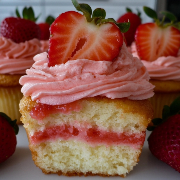 Strawberry Shortcake Cupcakes