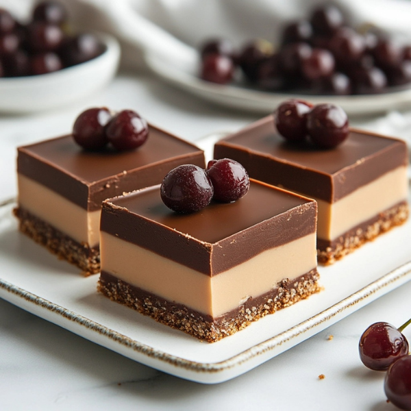 Maraschino Cherry Nanaimo Bars