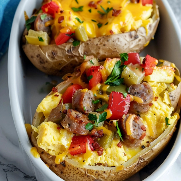 Stuffed Breakfast Baked Potatoes