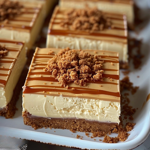 Lotus Biscoff Cheesecake Bars