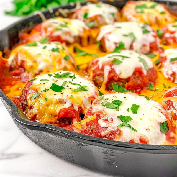Cheesy Meatball Parmesan