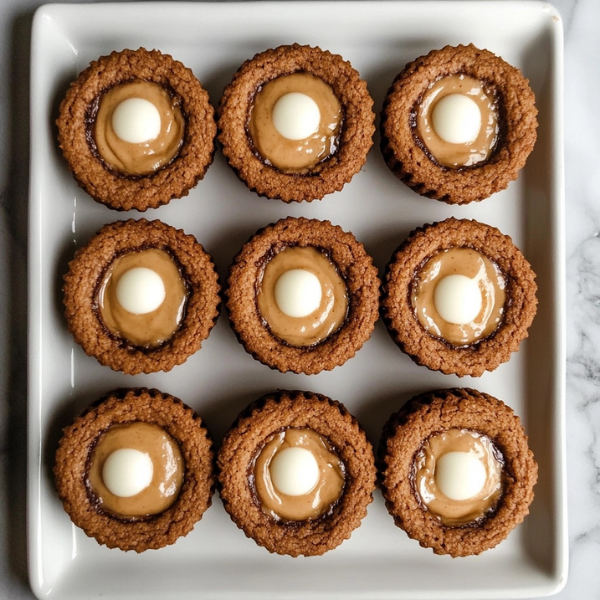 Biscoff & White Chocolate Filled Cookie Cups