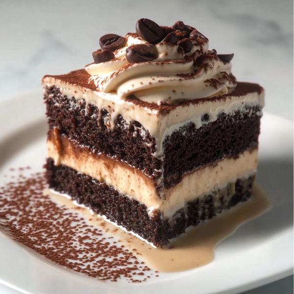 Café Mocha Tres Leches Cake