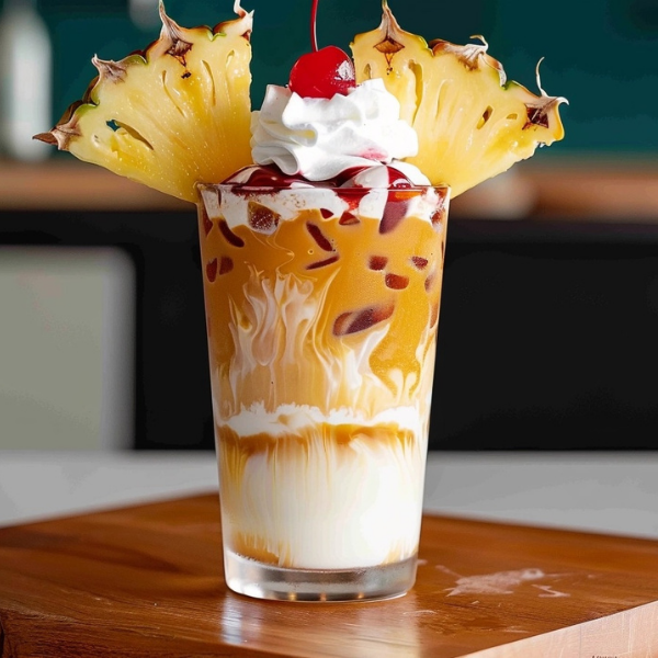 Pineapple Coconut Iced Coffee