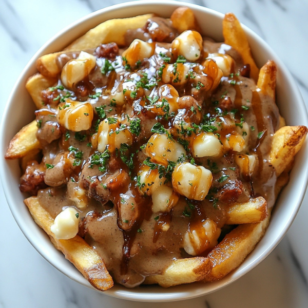 Pulled Pork Poutine with Maple Gravy