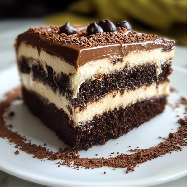 Homemade Chocolate Tiramisu Cake