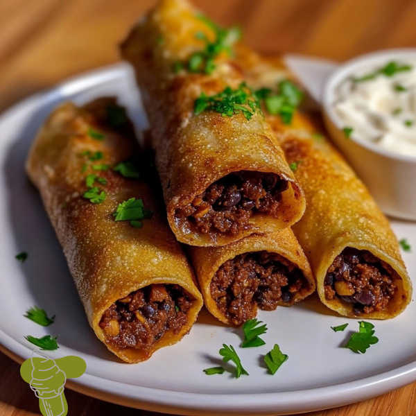 Walnut Black Bean Taquitos