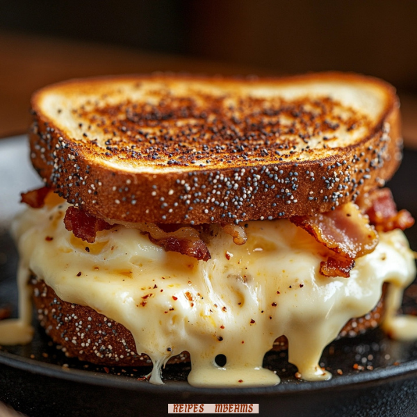 Everything Bagel Grilled Cheese Sandwich