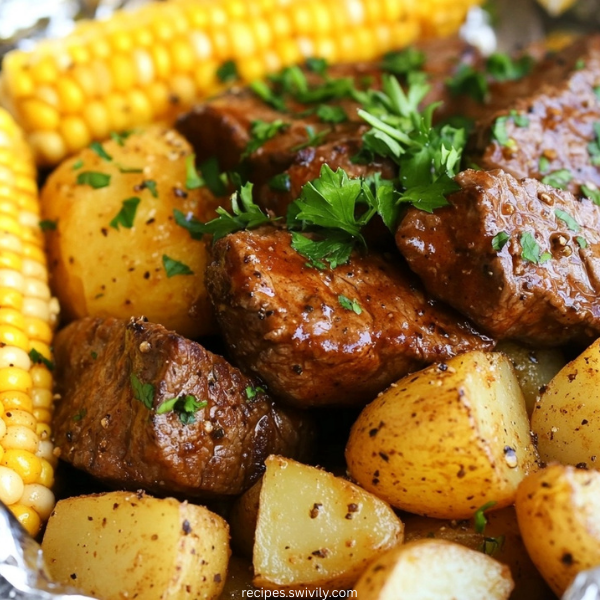 Steak and Potato Foil Packs