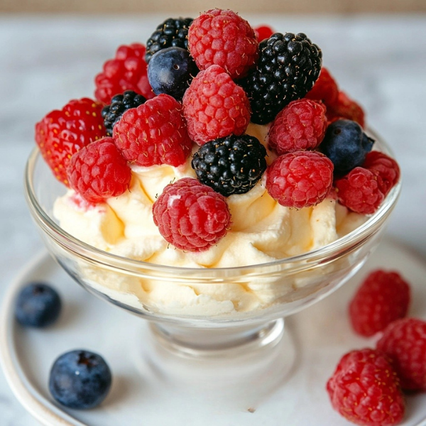 Sweet Mascarpone Cream with Berries