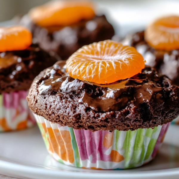Flourless Chocolate Mandarin Muffins
