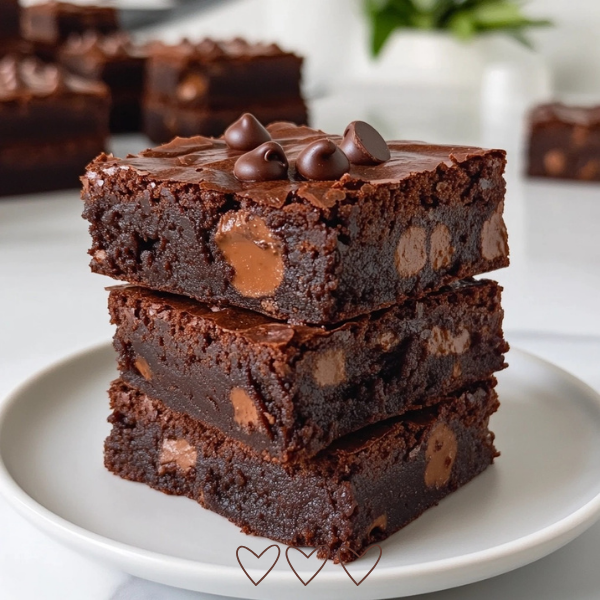 Fudgy Eggless Chocolate Brownies