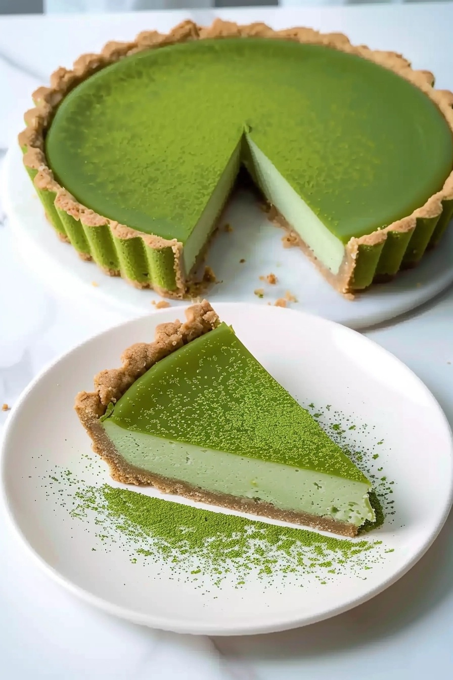 Matcha Cheesecake Tart Recipe
