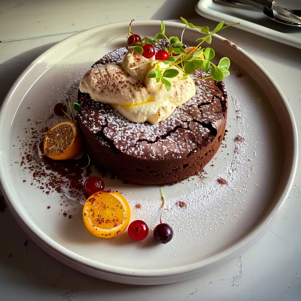 Homemade Chocolate Soufflé with Cornish Clotted Cream Recipe