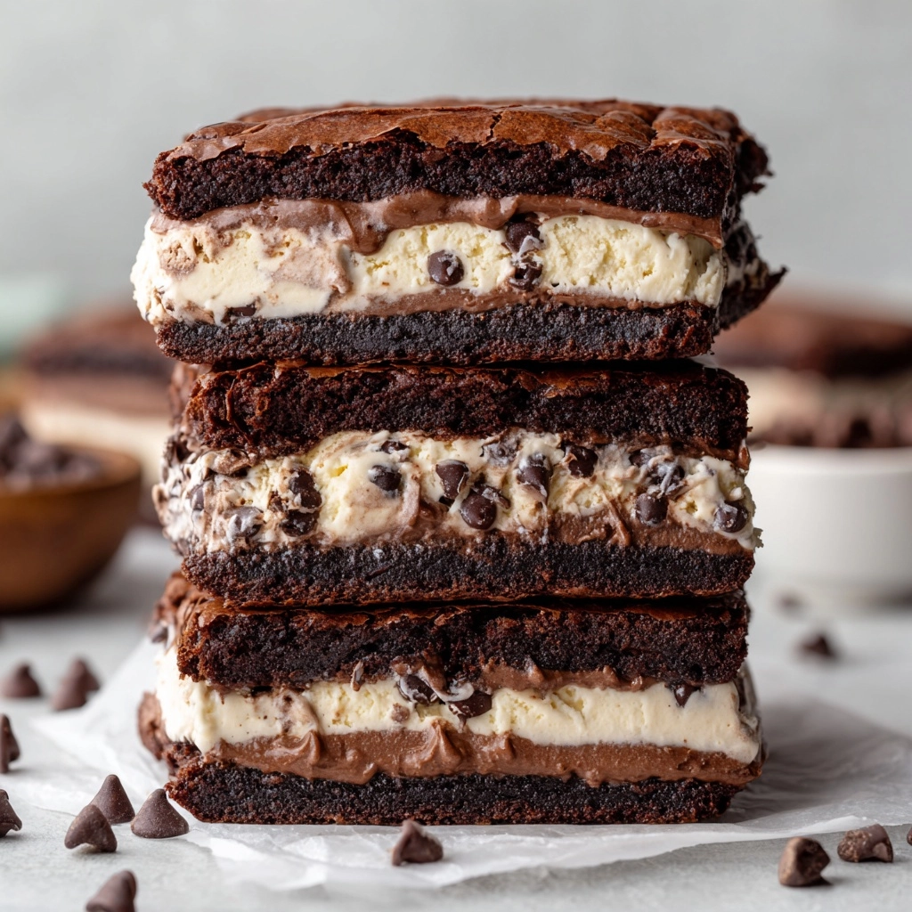 Brownie Ice Cream Sandwiches Recipe