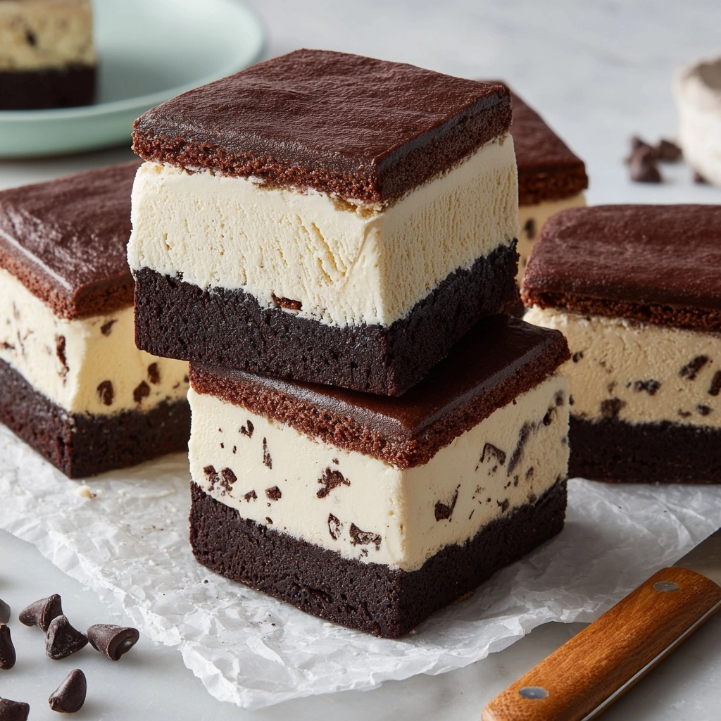 Brownie Ice Cream Sandwiches Recipe - Recipe Image