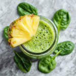 Green Smoothie with Spinach and Pineapple Recipe
