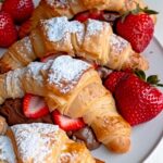 Chocolate Strawberry Croissant Sandwiches Recipe