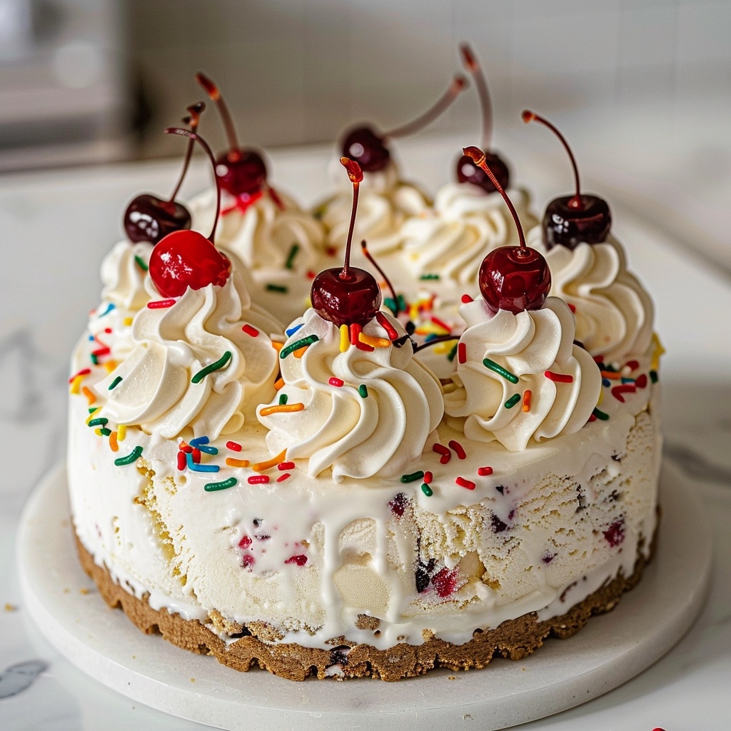 Classic Ice Cream Cake Recipe - Recipe Image