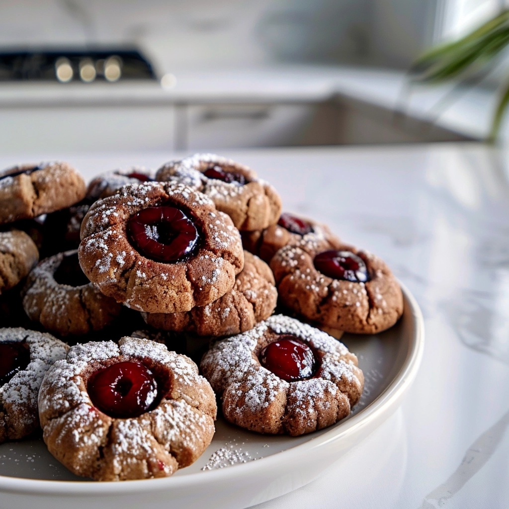Black Forest Thumbprint Cookies Recipe - Recipe Image