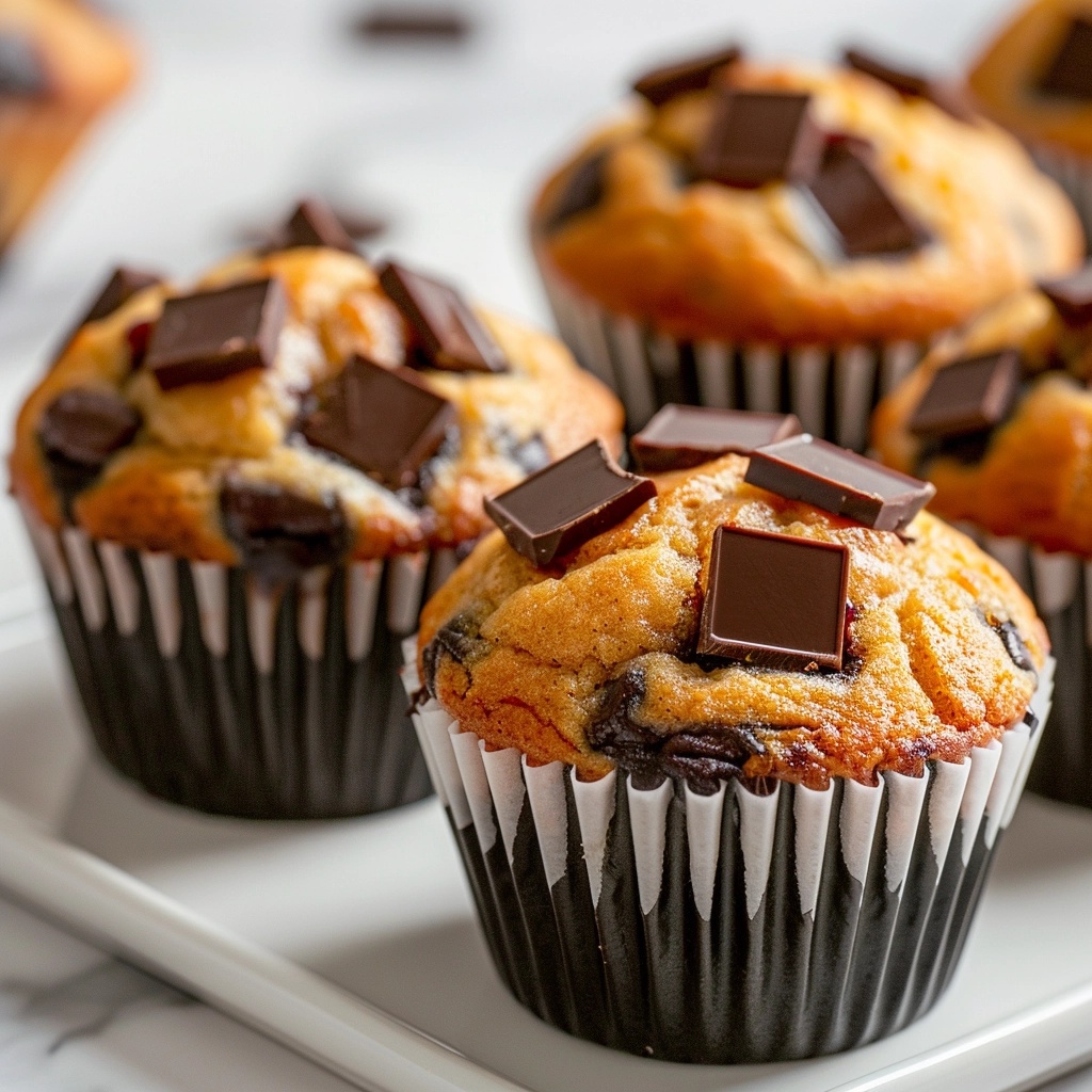Browned Butter Chocolate Chunk Muffins Recipe 6 Browned Butter Chocolate Chunk Muffins Recipe - Recipe Image