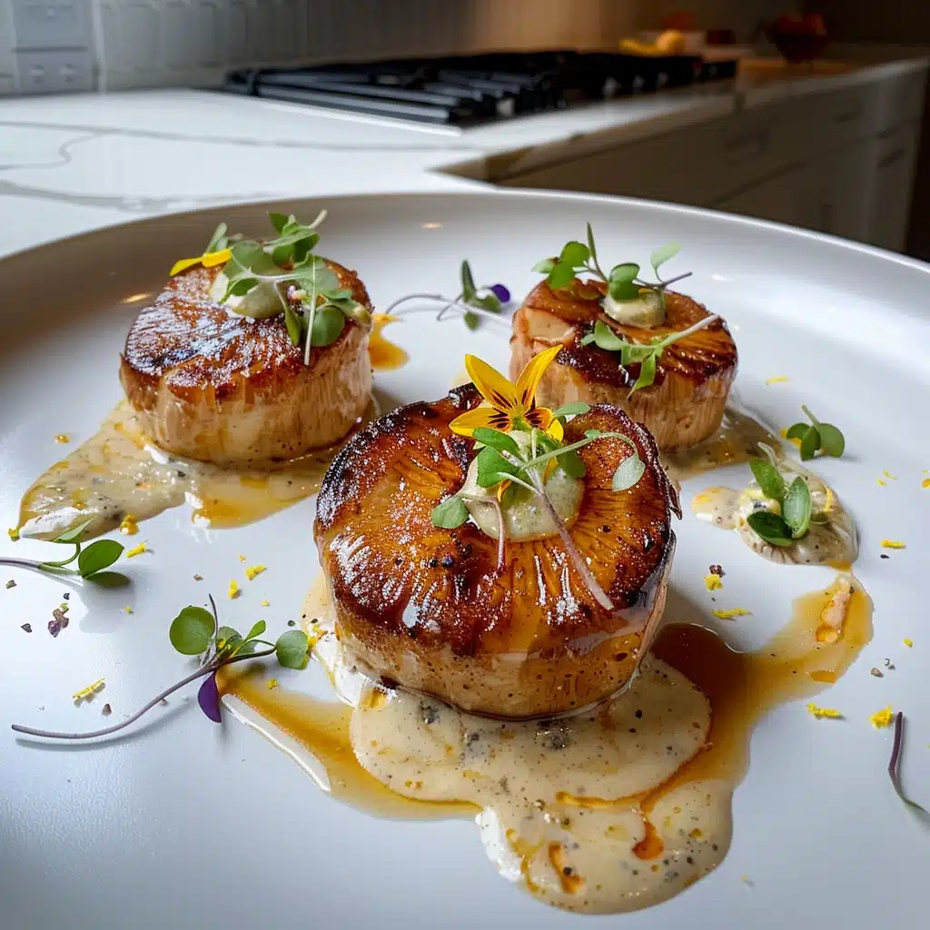Seared King Oyster Mushrooms with Miso Butter Sauce Recipe
