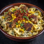 Creamy Chicken and Corn Pasta with Bacon Recipe