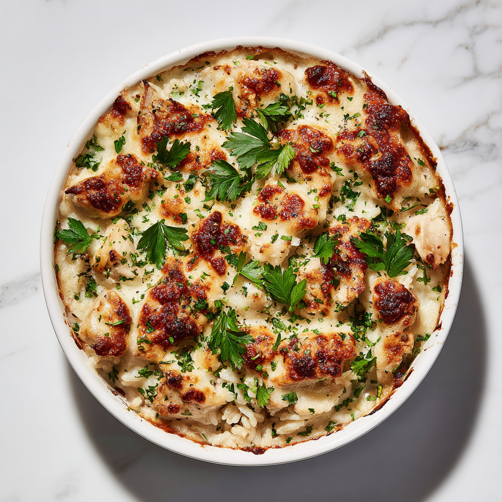 Cheesy Chicken and Rice Bake Recipe