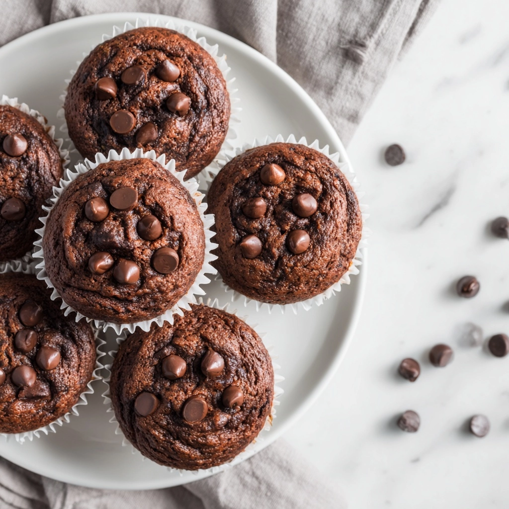 Easy Chocolate Zucchini Muffins Recipe