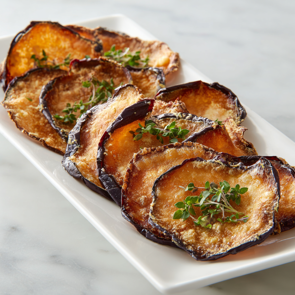 Baked Eggplant Chips Recipe