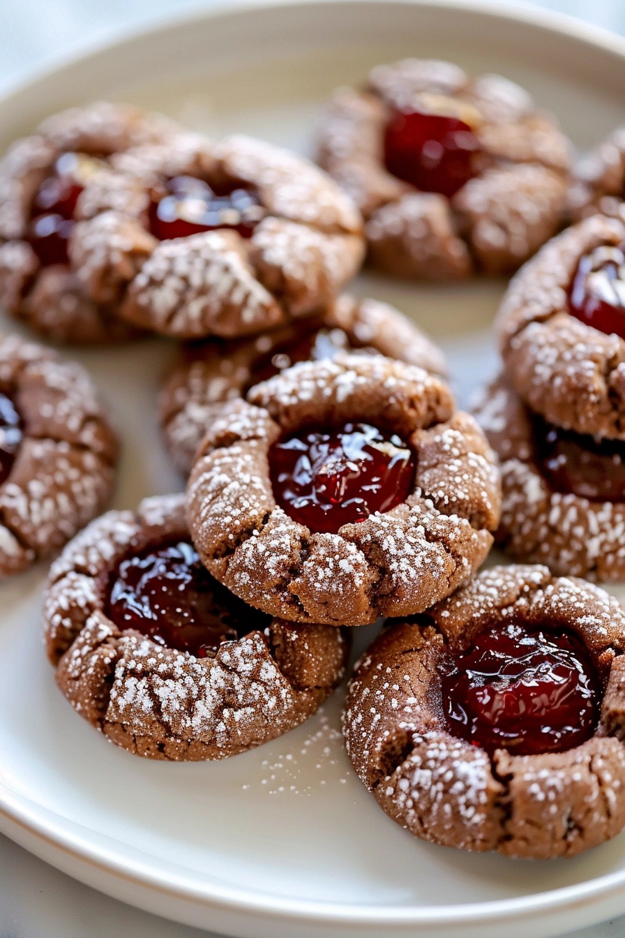 Black Forest Thumbprint Cookies Recipe