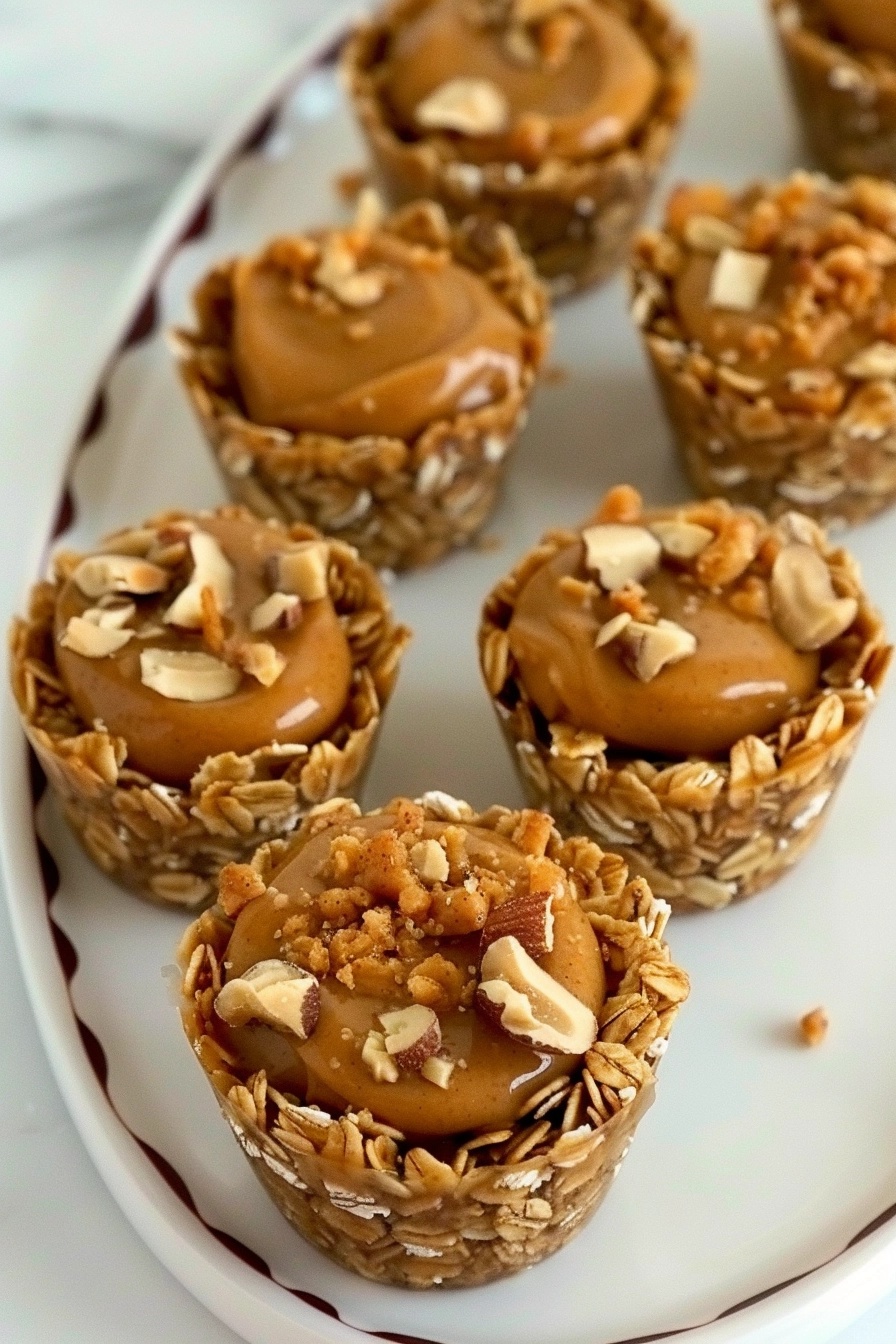 No-Bake Peanut Butter Granola Cups,