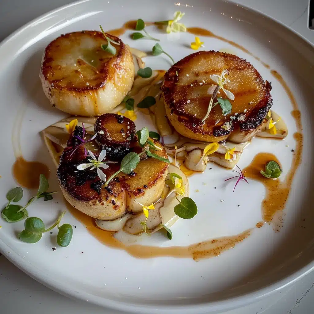 Seared King Oyster Mushrooms with Miso Butter Sauce Recipe - Recipe Image