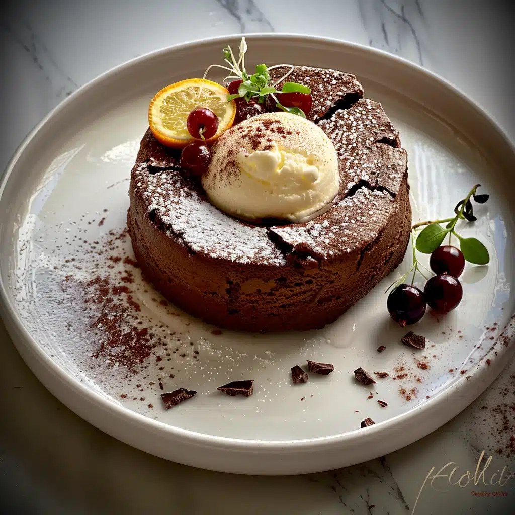 Homemade Chocolate Soufflé with Cornish Clotted Cream Recipe - Recipe Image