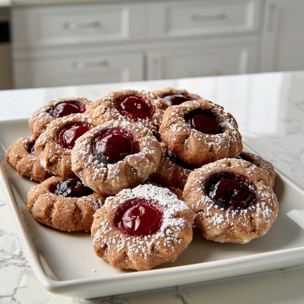Black Forest Thumbprint Cookies Recipe 6 Black Forest Thumbprint Cookies Recipe - Recipe Image
