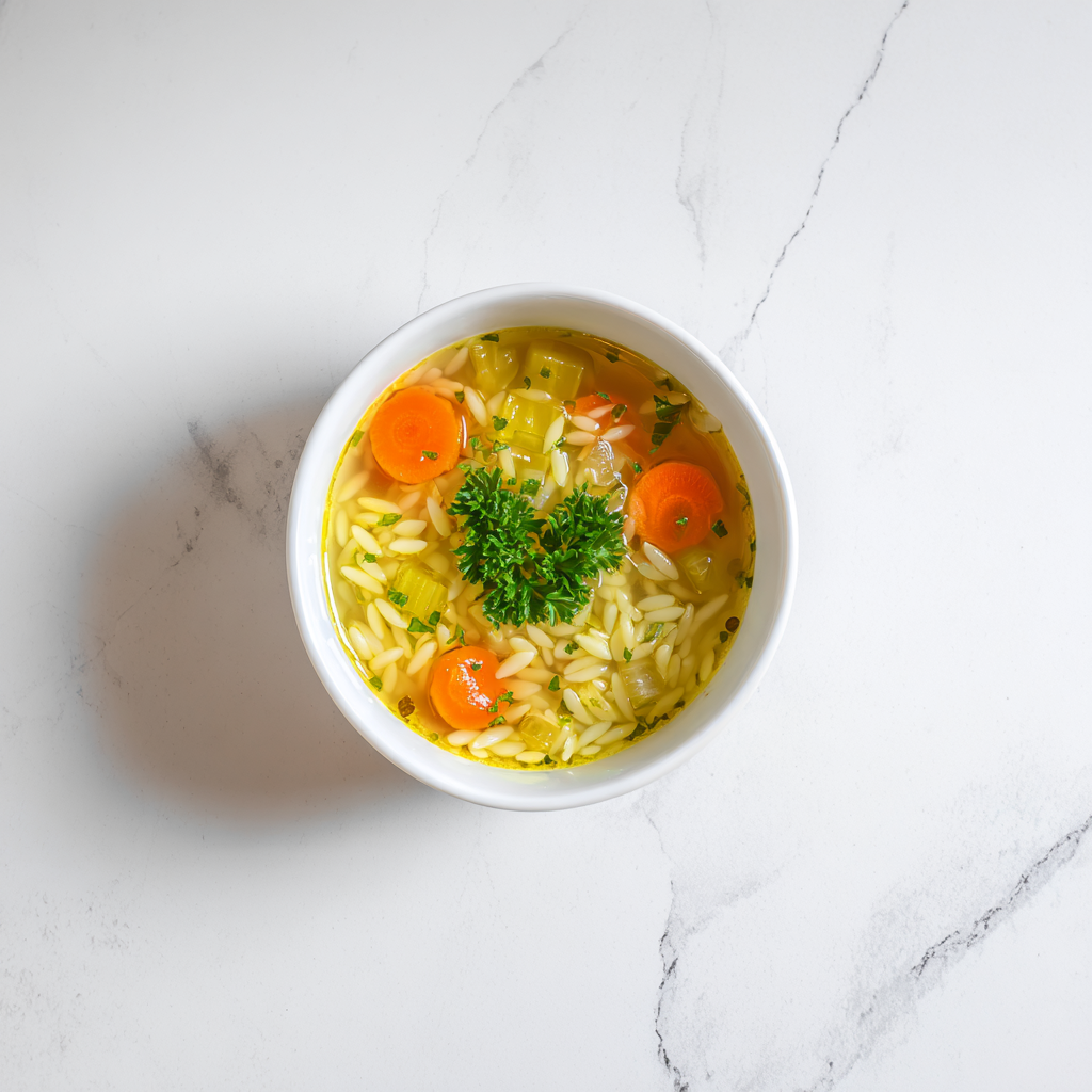 Vegetable Soup with Orzo Recipe