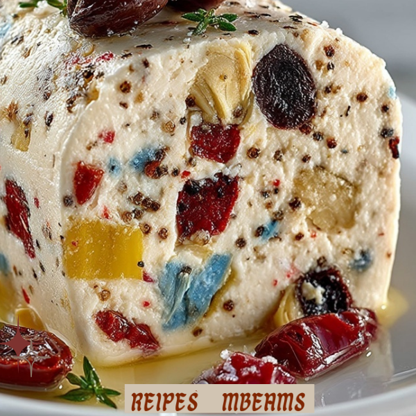 Mediterranean Antipasto Summer Log