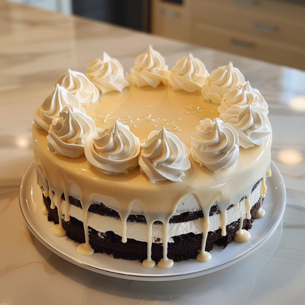 White Chocolate Mousse Cake
