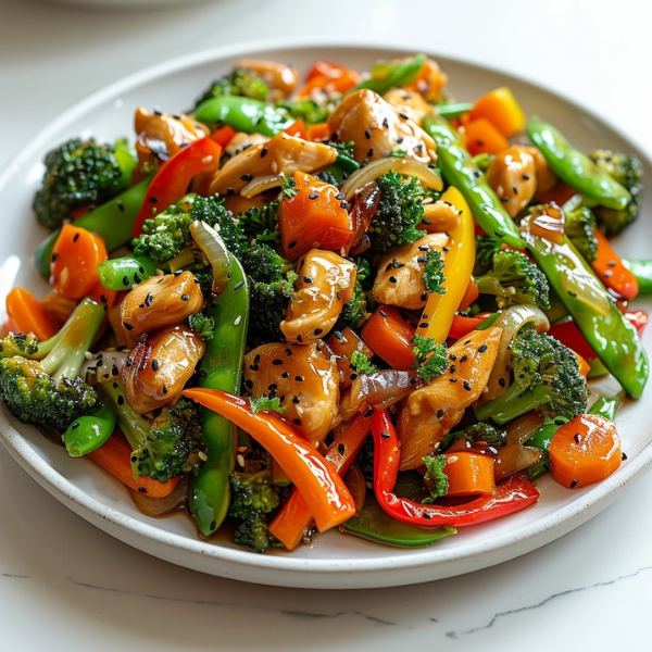 Gestational Diabetes-Friendly Chicken Veggie Stir-Fry