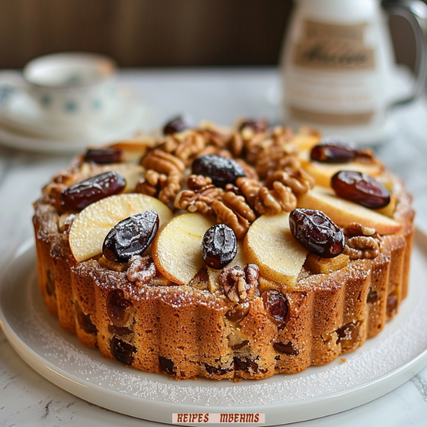 Date, Apple, and Walnut Cake