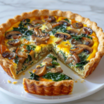 Spinach Mushroom Quiche 3 Spinach Mushroom Quiche