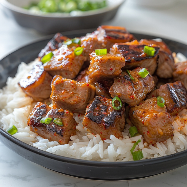 Spicy Pork Bulgogi with Steamed Rice
